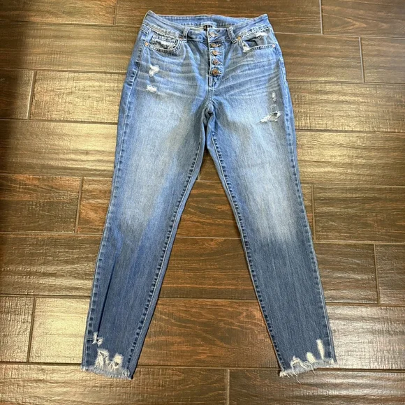 American Original Rewash Brand Jeans Womens Size 7/28 Cut Offs - Picture 5 of 10